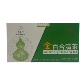 SN ISO9001 Certified 100% Natural Golden Lily Herbal Tea Effective for Lung Detox and Cleansing Bagged Tea in Box Packaging