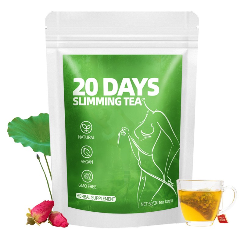 Slimming Weight Loss Herbal Tea Bags Mixed With Natural Herbs Blended Moringa Leaf Dried Tangerine Peel Cassia Seed Detox Tea