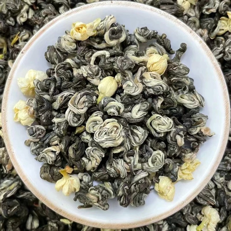 Jasmine Tea Cloud - Shaped Snail Flower Flavor Tea Organic Jasmine Flowers Green Tea Strong - Fragrance