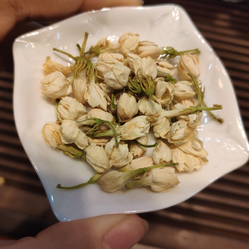 Organic Natural Jasmine Bud Flower Tea Loose-Leaf Health Tea in Resealable Bag or Box Packaging