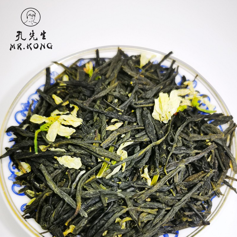 Organic Black Beauty Pine Needle Jasmine Tea Good Quality Mixed With Jasmine Blended Tea Jasmine Green Tea