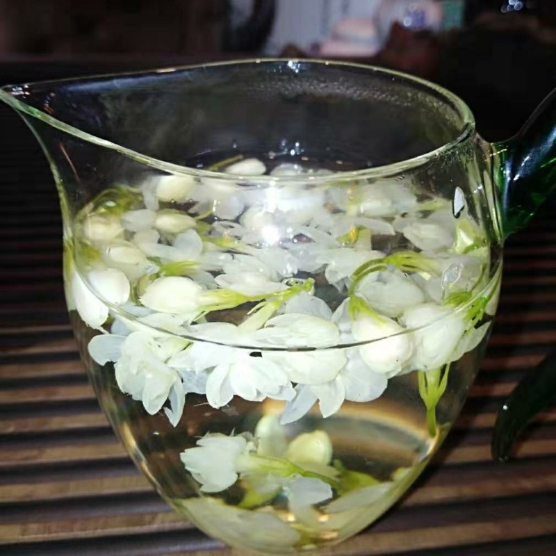 Organic Natural Jasmine Bud Flower Tea Loose-Leaf Health Tea in Resealable Bag or Box Packaging