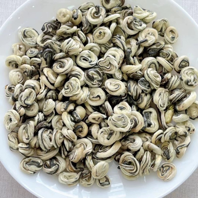 Premium Jade Snail King Jasmine Green Tea Flavor Tea Pure Organic Jasmine Flowers Jade Snail - Shaped Tea
