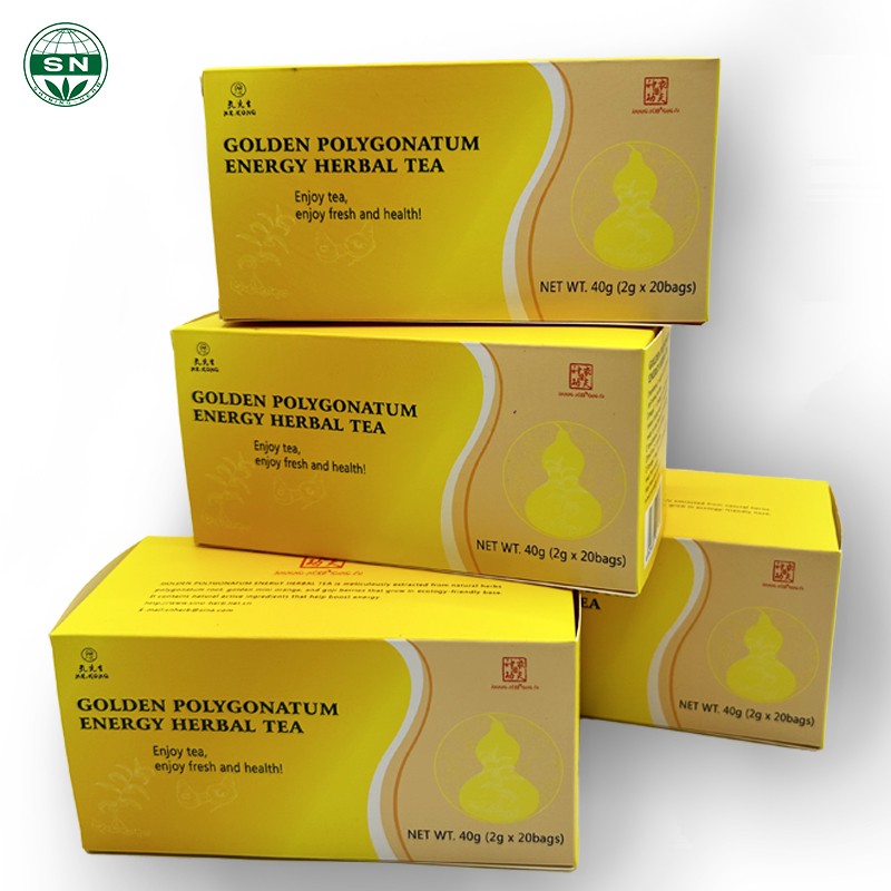High Quality Golden Polygonatum Herbal Tea Natural Herb Flavor Energy-Boosting Blended Health Tea in Boxed Teabags