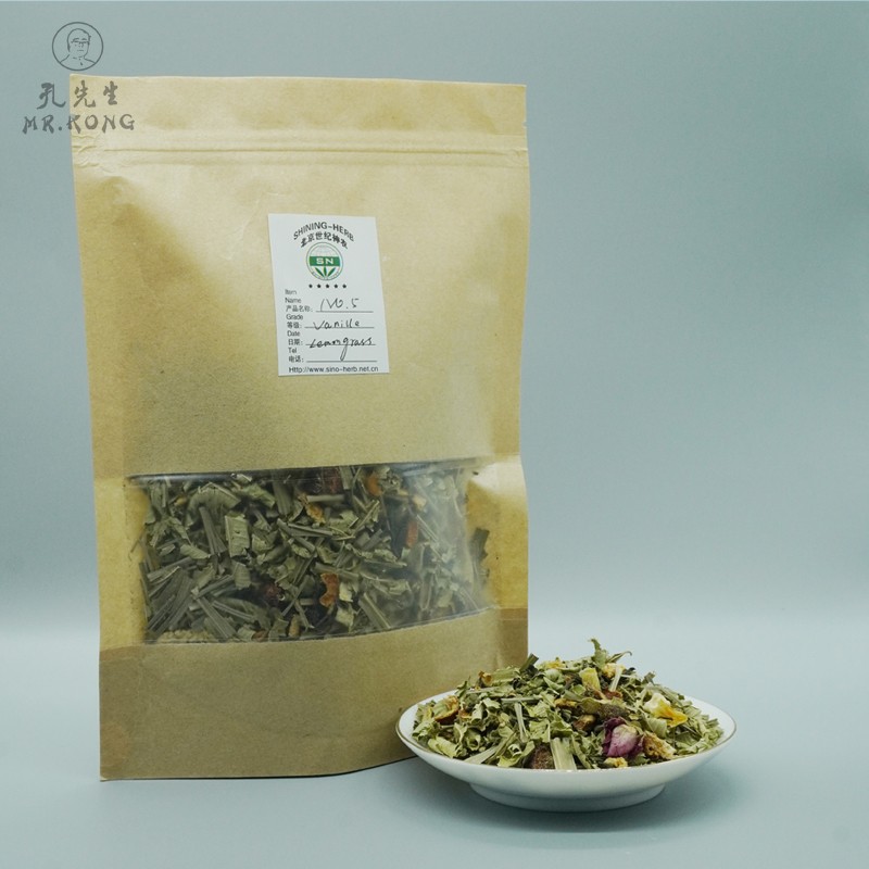 Premium - Grade Blended Flavor Tea Infused with Lemongrass & Vanilla Dried Tangerine Peel Rose 100% Natural Herbal Tea Bags