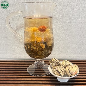 Blind Box Random Shipping of Mini Compressed Tea Balls Selective Blended Blooming Tea Flowering Tea in Bag Packaging