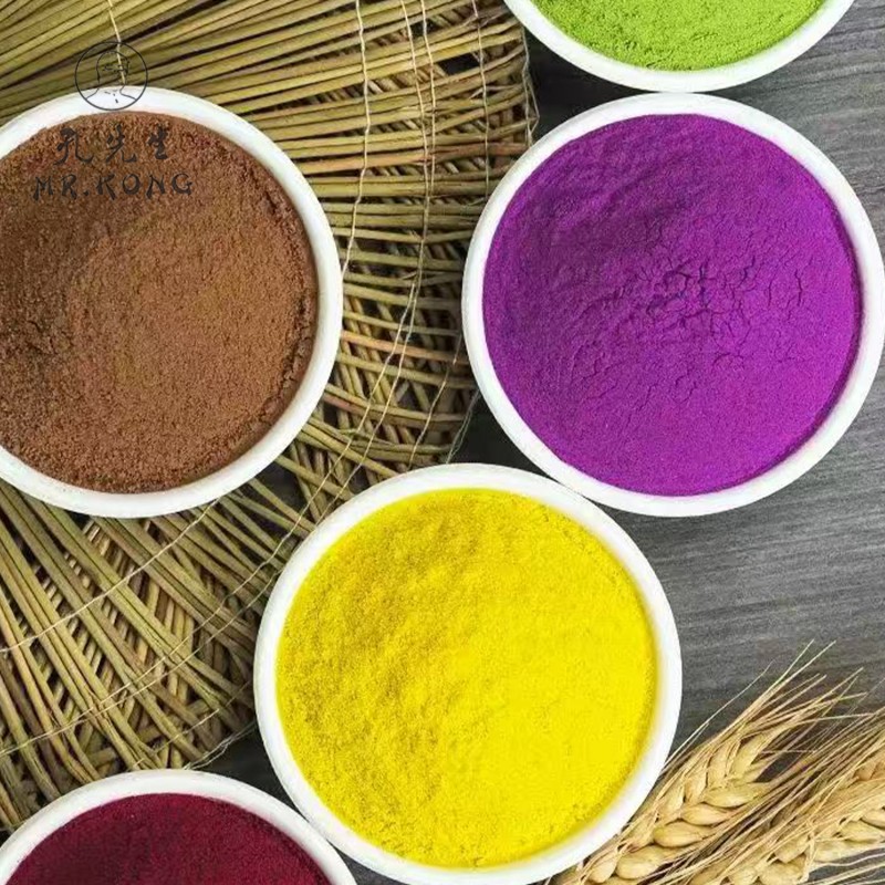 Organic Fruit Vegetable Powders Baking Ingredients Water-Soluble Blended Yam Spinach Purple Potato Pumpkin Powder Healthy Food