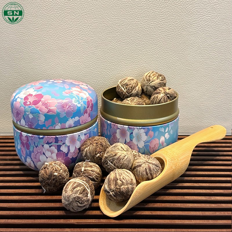 EU ISO Free Sample Handmade Blooming Organic Flower Fairy Jasmine Flavored Tea