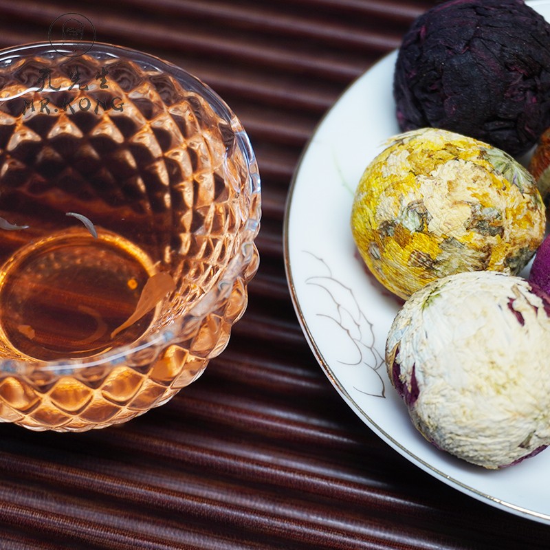 Mix New Craft Chinese Flower Flavor Tea Ball Slimming and Health Dragon Ball Packaged in Bulk Box and Bag