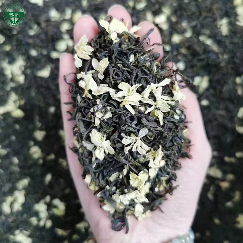 SN ISO9001 Loose Jasmine Green Tea Shining Jasmine Bud Dried Flower Tea Health Tea in Bag or Box Packaging
