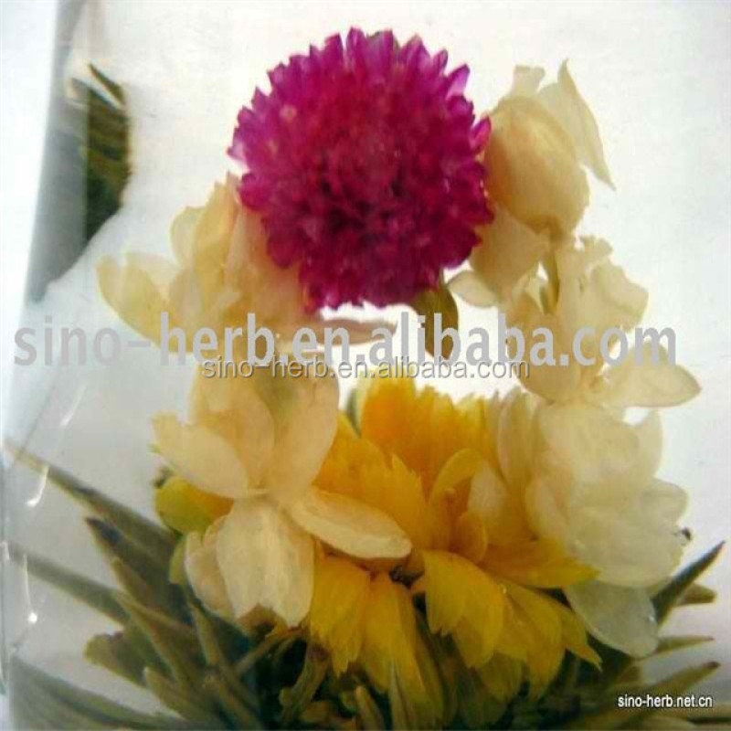 Free Sample Artistic Hand-Made 100% Chinese Blooming Flowering Tea Health Tea in Bag Packaging
