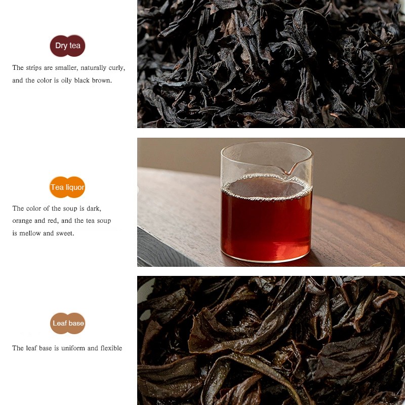 Organic Wuyi Rock Tea Loose Leaf Rougui Zhengyan Cinnamon Tea Wholesale Mount Wuyi Cliff Dahongpao Big Red Robe Oolong Tea