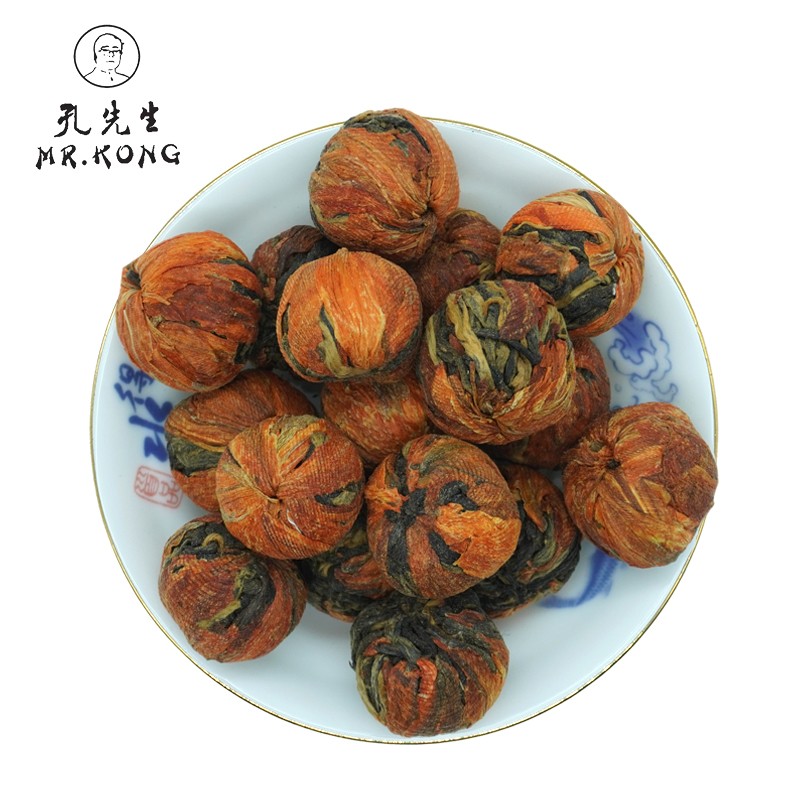 Hot Selling Beautiful Handmade Dragon Ball Blooming Tea 50g Slimming Herbal Lily Flowers ISO Certified Packaged in Bulk Box
