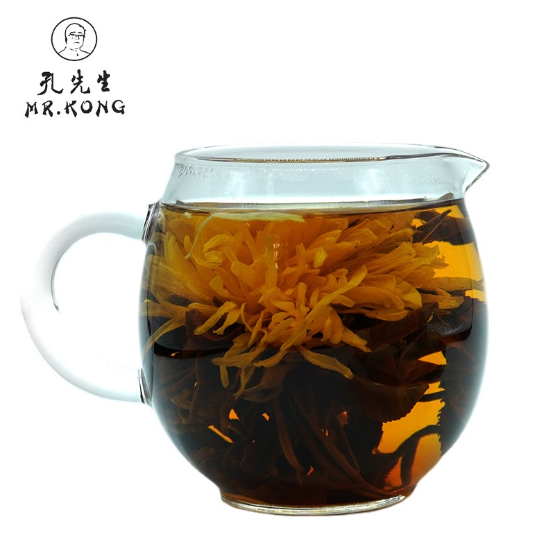 100% Pure Craft Chamomile Tea Blooming Dragon Ball Black Tea Chrysanthemum Flowers Chinese Flavor Slimming Herb 50g Bulk