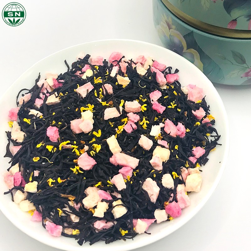 Juicy Peach Osmanthus Health-Enhancing Loose Bulk Black Tea Mixed/Blended Flavor in Bulk Bag