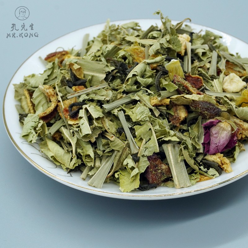 Premium - Grade Blended Flavor Tea Infused with Lemongrass & Vanilla Dried Tangerine Peel Rose 100% Natural Herbal Tea Bags