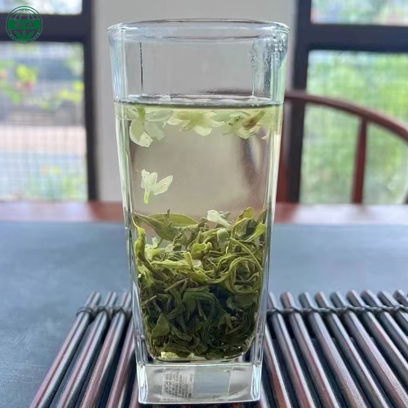SN ISO9001 Loose Jasmine Green Tea Shining Jasmine Bud Dried Flower Tea Health Tea in Bag or Box Packaging