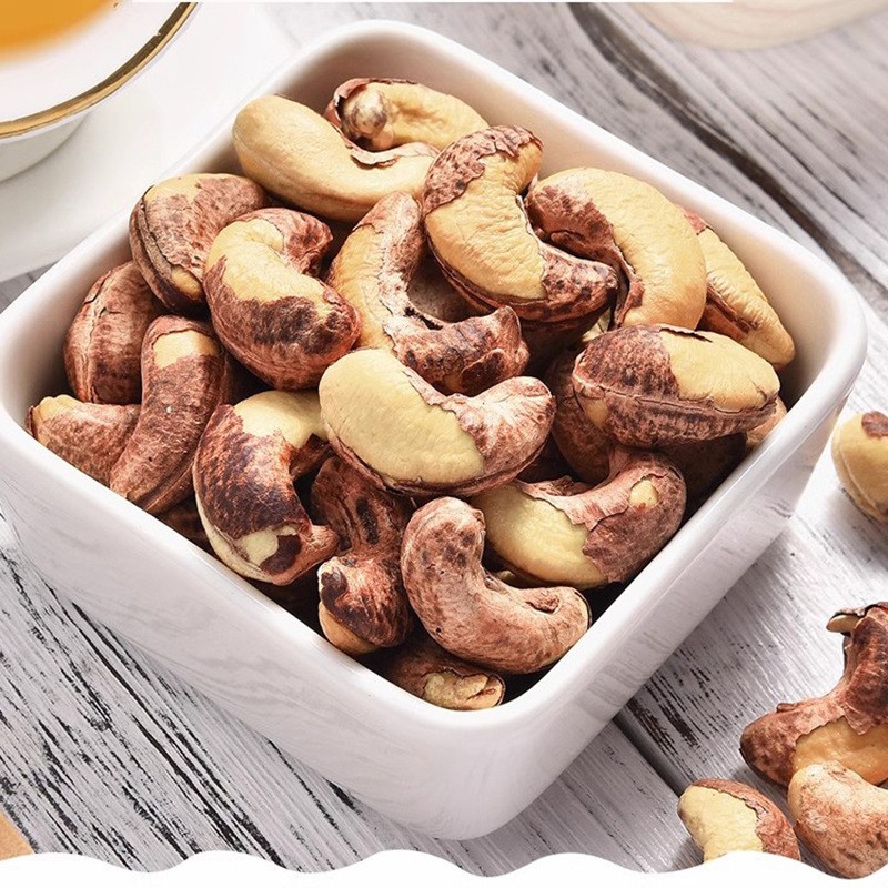 Wholesale Cashews Nuts Roasted Cashew Kernels With Skin Kernel Nuts Purple-Skinned Cashew Kernels Dried Fruits and Nuts
