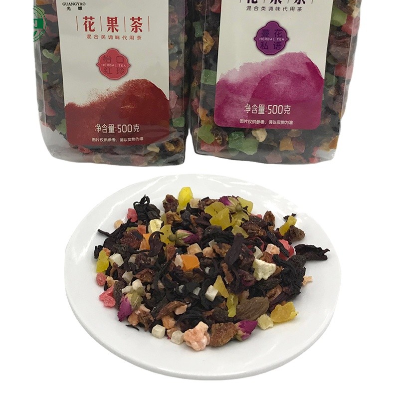 Flavored Loose Tea Tasty and Fragrant Herb and Fruit Mix Packaged in Bag or Box Special Health Tea