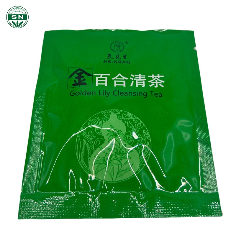 SN ISO9001 Certified 100% Natural Golden Lily Herbal Tea Effective for Lung Detox and Cleansing Bagged Tea in Box Packaging
