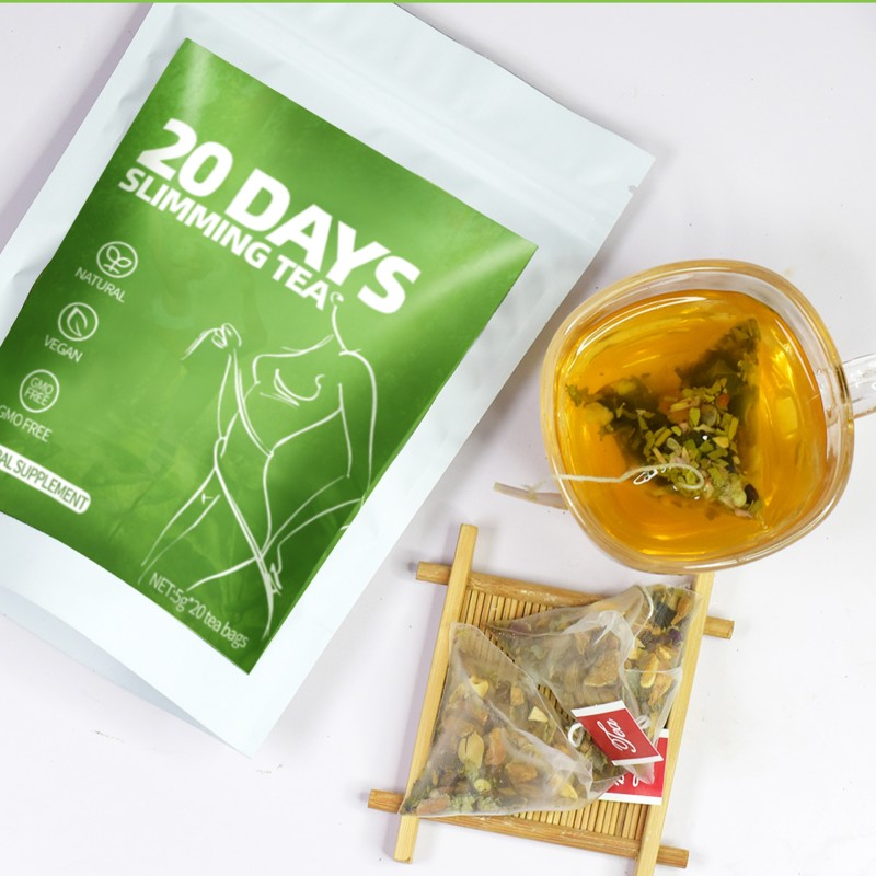 Slimming Weight Loss Herbal Tea Bags Mixed With Natural Herbs Blended Moringa Leaf Dried Tangerine Peel Cassia Seed Detox Tea