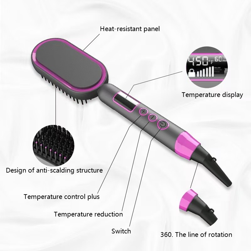 Hot Comb Hair Straightener Factory - Bulk 2025 Hot Comb Electric 5 Temp Settings