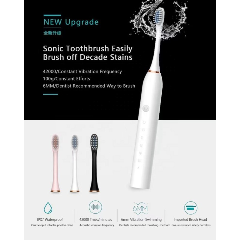 Smart Sonic Toothbrush Supplier - Bulk Timer Whitening Deep Clean Rechargeable