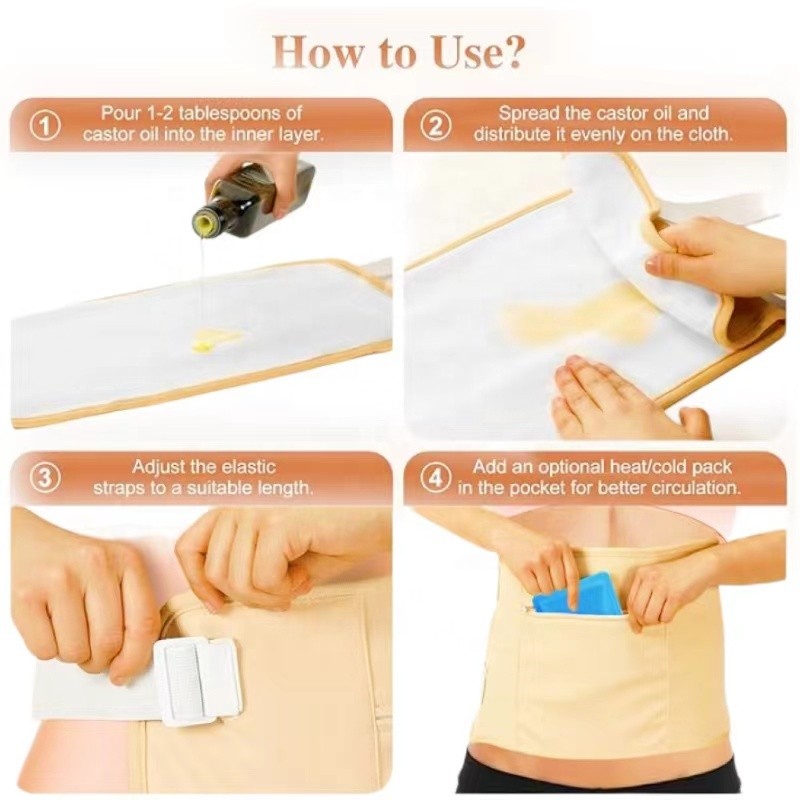 Liver Detox Pack Supplier - Bulk 4 Set Reusable Washable Anti Oil Leak