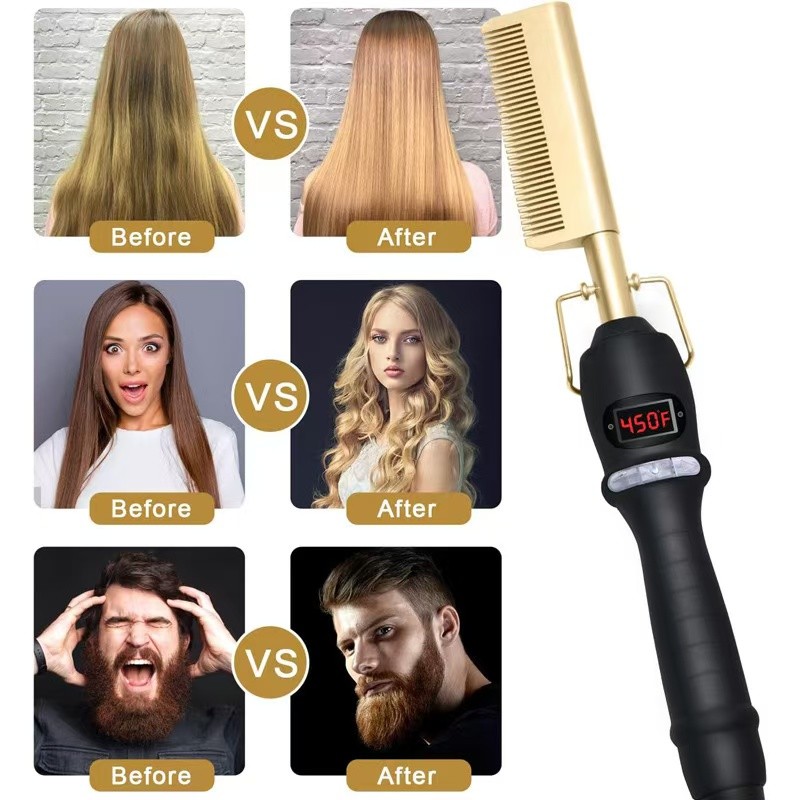 Hair Straightener Comb Supplier - Bulk Hot Selling High Heat Anti-Scald Pressing