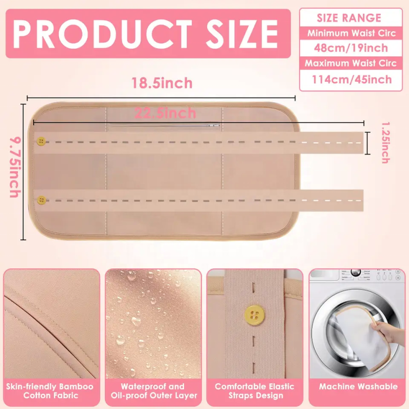 Castor Oil Pack Wrap Factory - OEM 2Pcs for Neck Abdomen Reusable Compress