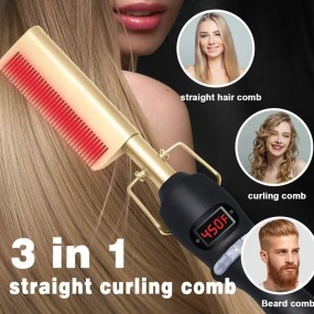 Hair Straightener Comb Supplier - Bulk Hot Selling High Heat Anti-Scald Pressing