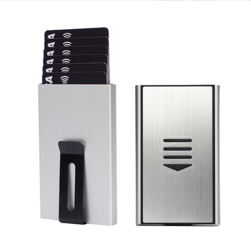 Aluminum Card Holder Manufacturer - Custom Logo Anti-Theft RFID