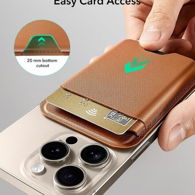 Double Layer Card Holder Factory - Slim Foldable Pu Leather Magneto