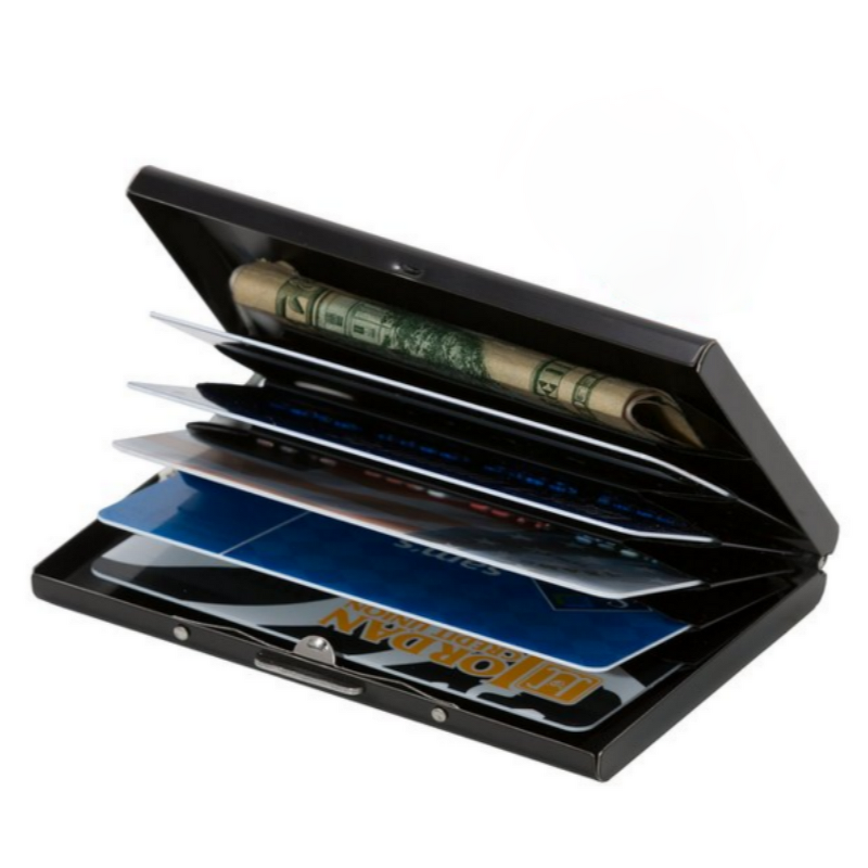 Nano Plating Card Holder Supplier - Latest Black Titanium Antimagnetic