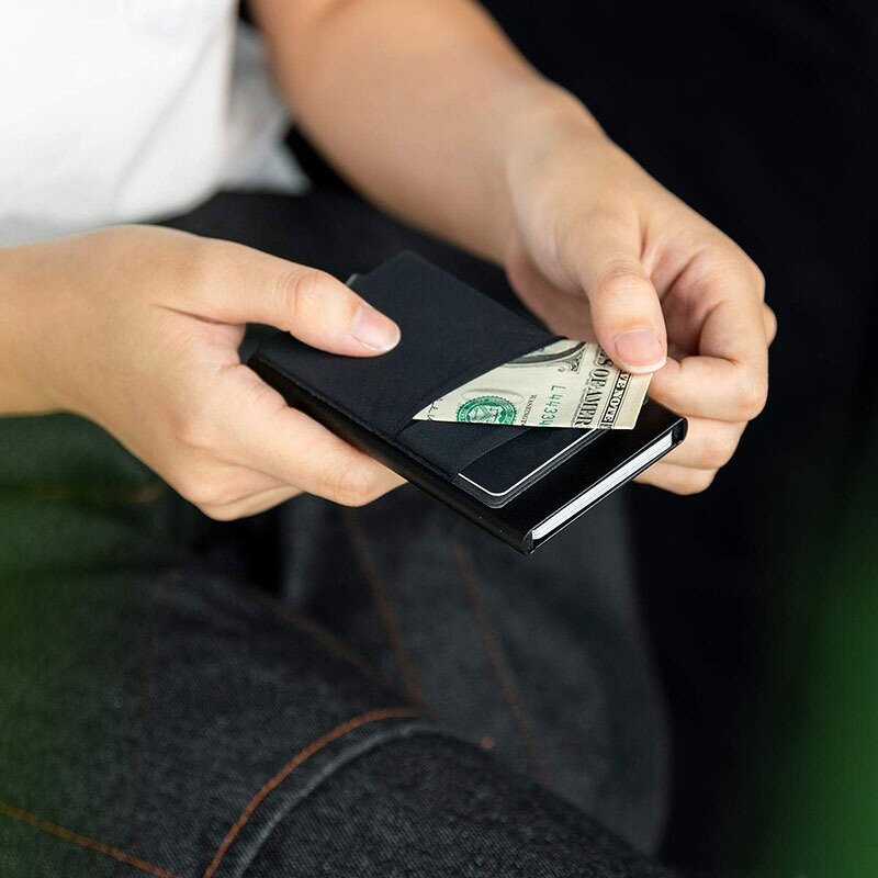 Custom Aluminium Card Holder Factory - Metal 3m Sticker Credit Card