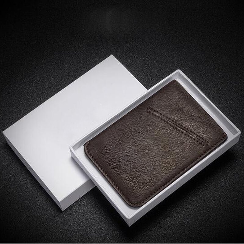 Push Button Card Holder Factory - New Fashion Leather Credit Rfid Wallet