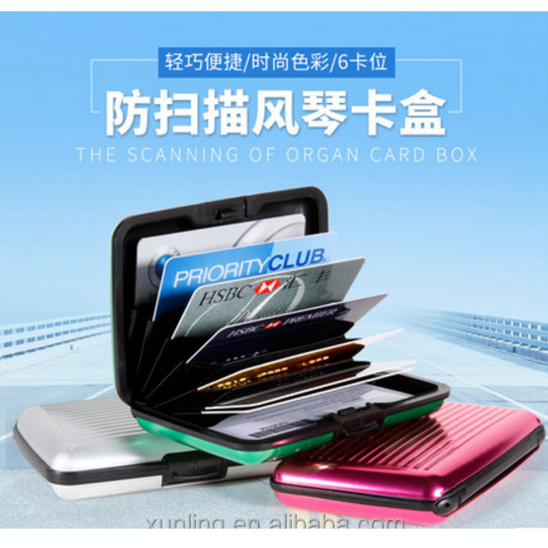 Aluminum RFID Wallet Supplier - Slim Card case - Aluma Front Pocket