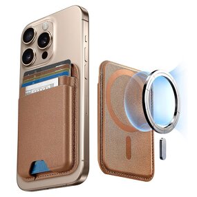 Magnetic Card Bags Supplier - New Portable Cell Phone Leather