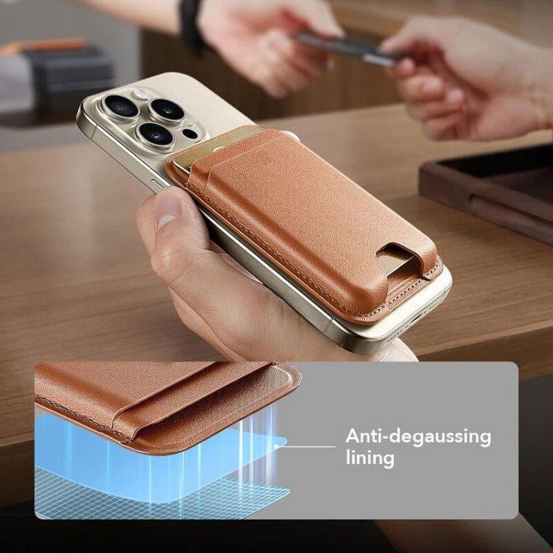 Magsafe Wallet for iPhone Supplier - Smart PU Magnetic Stand Business