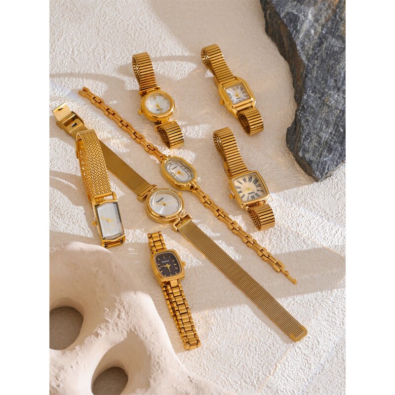 Stainless Steel Watch Supplier - JINYOU 4961 Waterproof Polished 18K Gold