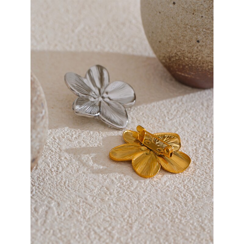 Metal Flower Brooch Supplier - JINYOU 5054 New Arrival Waterproof PVD Stainless