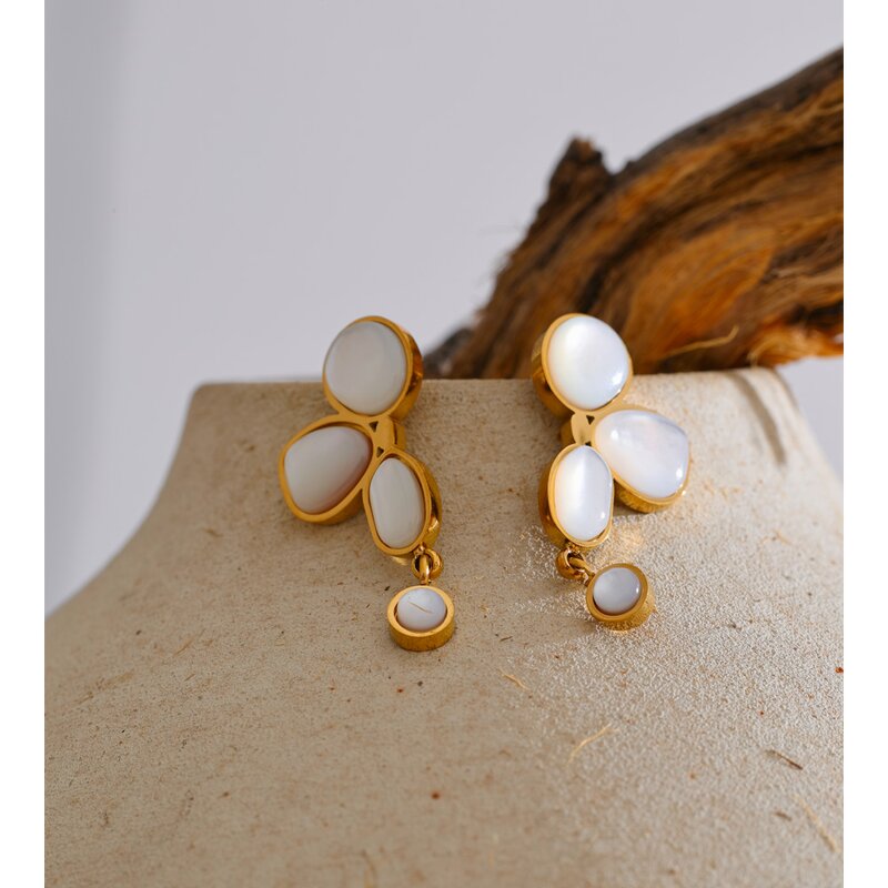 Korean Earrings Manufacturer - JINYOU 1206 Fashion 18K Gold Plated