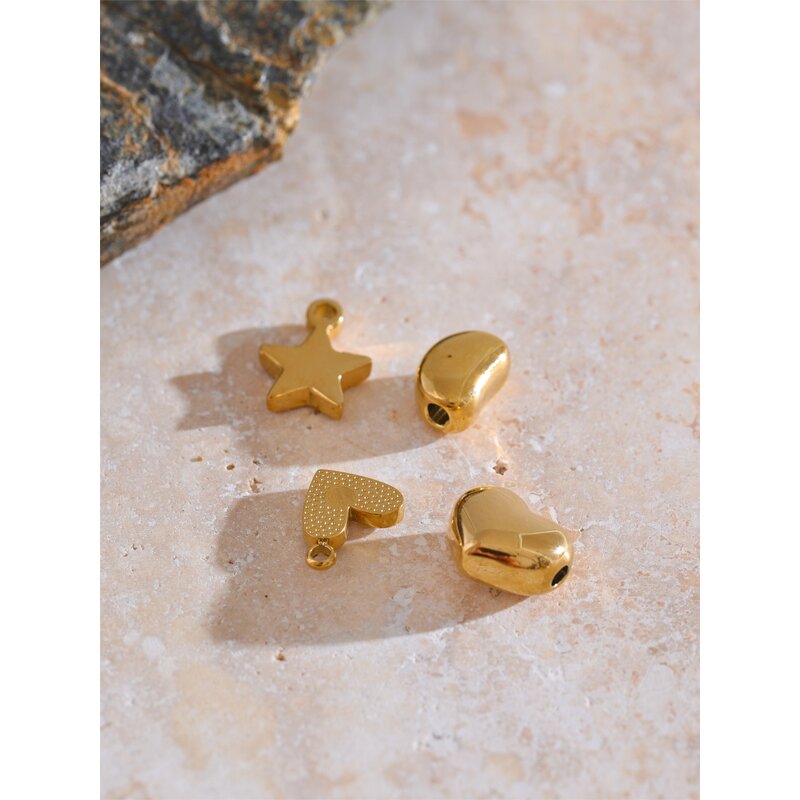 Cubic Zirconia DIY Supplier - JINYOU 0094 Trendy Stainless Steel Heart Love