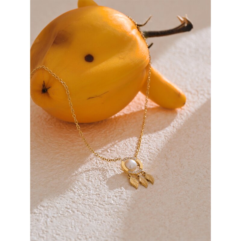 Pearl Zircon Necklace Supplier - JINYOU 5209 New Arrival Simulated Pearl