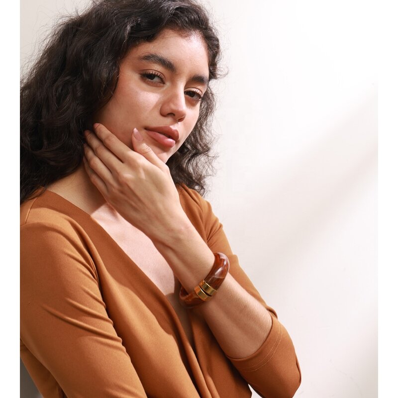 Acrylic Jewelry Bangle Manufacturer - JINYOU 3383 Vintage New Design