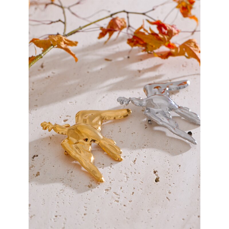 Metal Bird Brooch Manufacturer - JINYOU 5514 New Arrival Waterproof Stainless