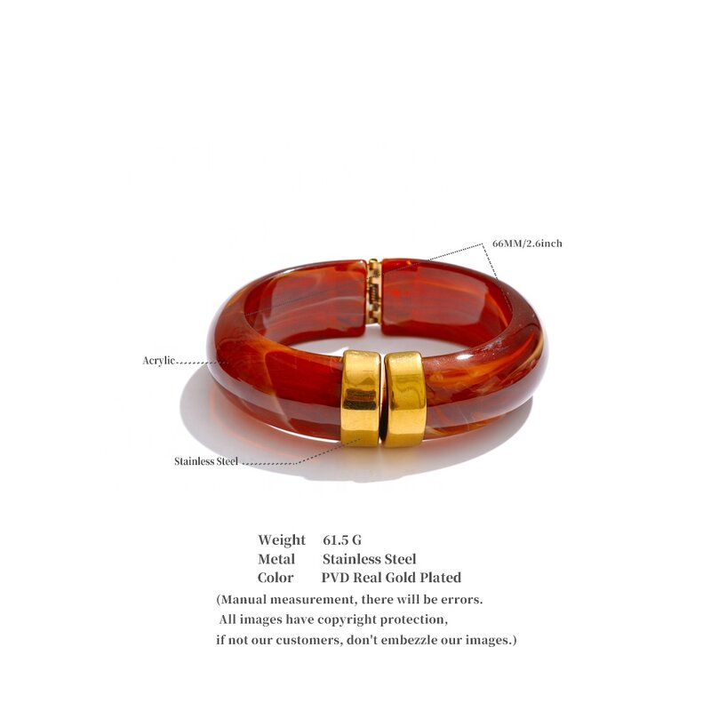 Acrylic Jewelry Bangle Manufacturer - JINYOU 3383 Vintage New Design
