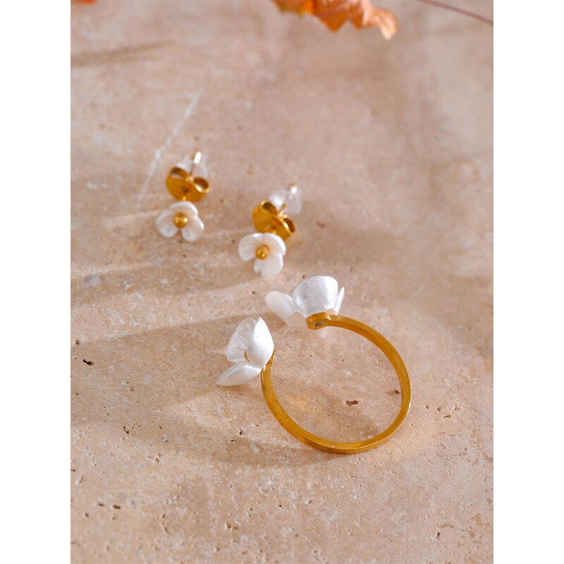 Resin Flower Jewelry Supplier - JINYOU 4425 Stainless Steel Waterproof PVD