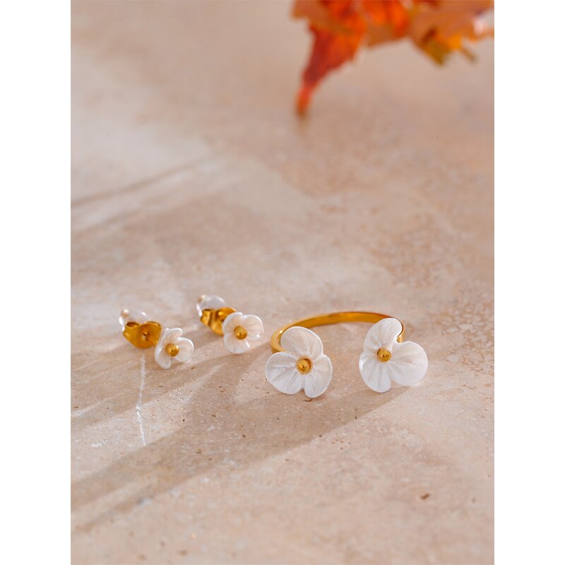 Resin Flower Jewelry Supplier - JINYOU 4425 Stainless Steel Waterproof PVD