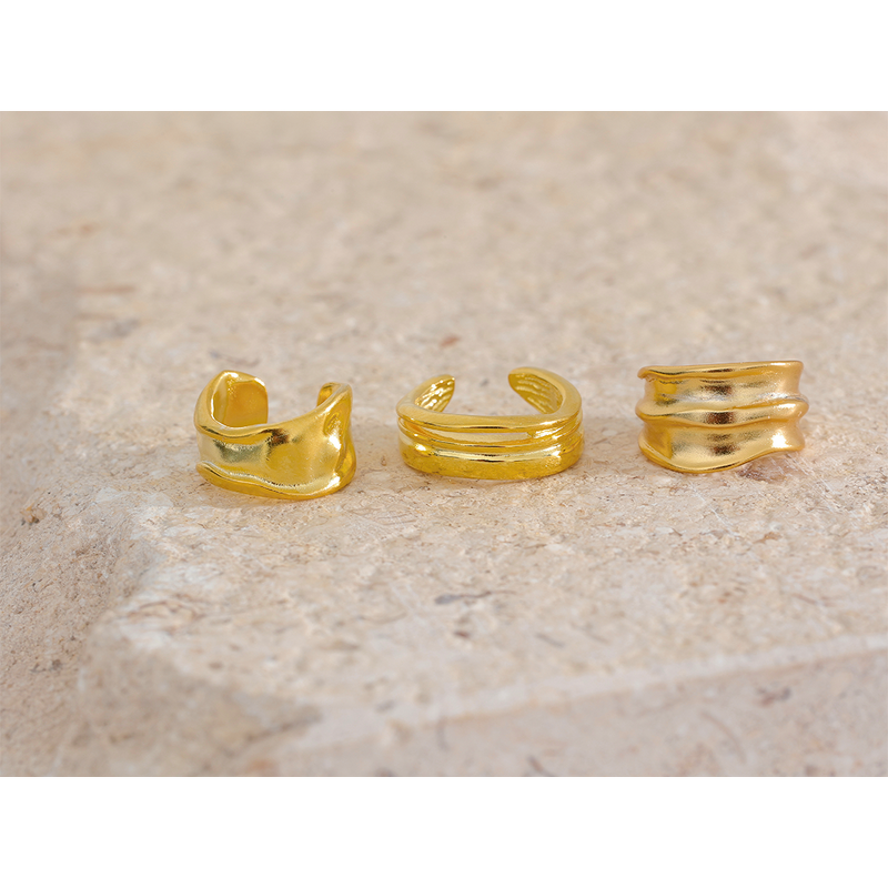 Sterling Silver Ear Bones Manufacturer - JINYOU 07 1PC 925 Stylish Small Geometric